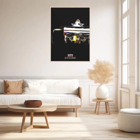 Affiche ou Tableau Ferrari 312T3 Gilles Villeneuve Formule 1