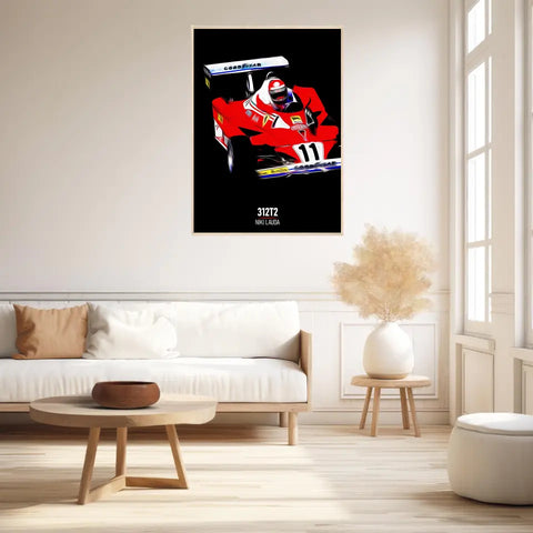 Affiche ou Tableau Ferrari 312T2 Niki Lauda Formule 1