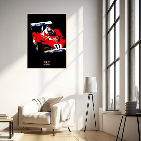 Affiche ou Tableau Ferrari 312T2 Niki Lauda Formule 1