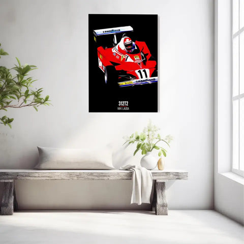 Affiche ou Tableau Ferrari 312T2 Niki Lauda Formule 1