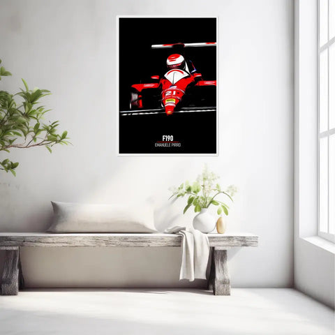 Affiche ou Tableau Dallara F190 Emanuele Pirro Formule 1