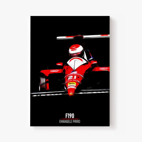 Affiche ou Tableau Dallara F190 Emanuele Pirro Formule 1