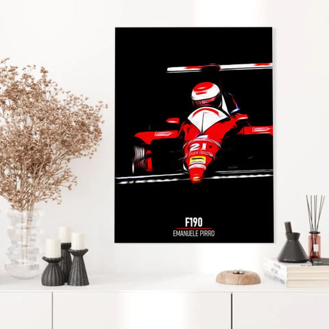 Affiche ou Tableau Dallara F190 Emanuele Pirro Formule 1