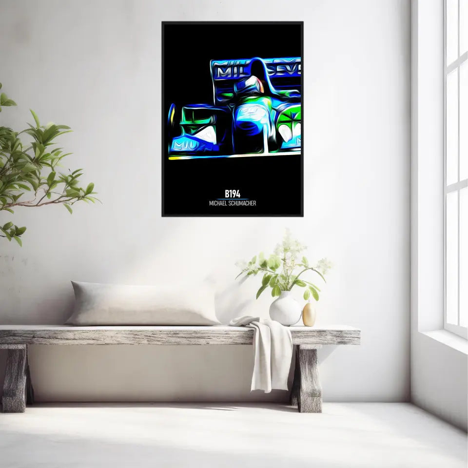 Affiche ou Tableau Benetton B194 Michael Schumacher Formule 1