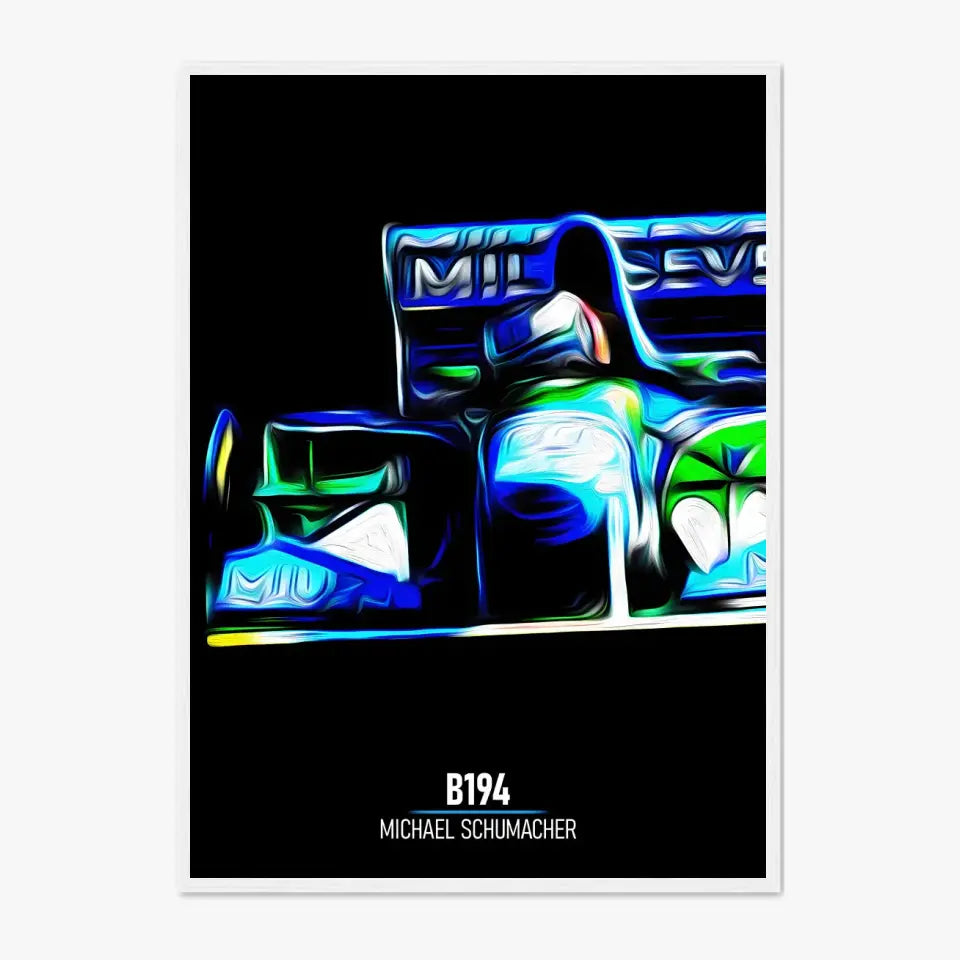 Affiche ou Tableau Benetton B194 Michael Schumacher Formule 1