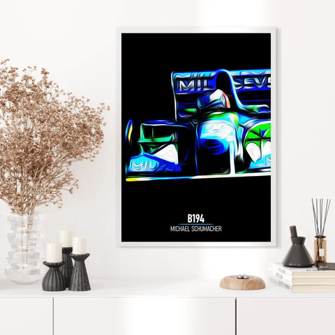Affiche ou Tableau Benetton B194 Michael Schumacher Formule 1