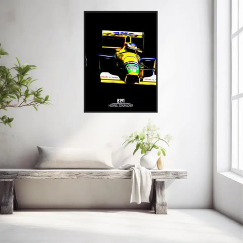 Affiche ou Tableau Benetton B191 Michael Schumacher Formule 1