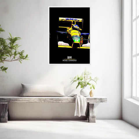 Affiche ou Tableau Benetton B191 Michael Schumacher Formule 1