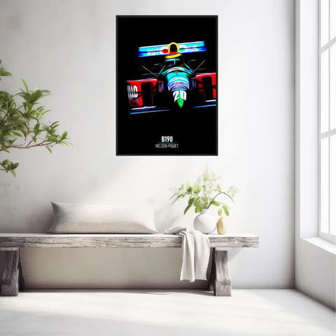 Affiche ou Tableau Benetton B190 Nelson Piquet Formule 1