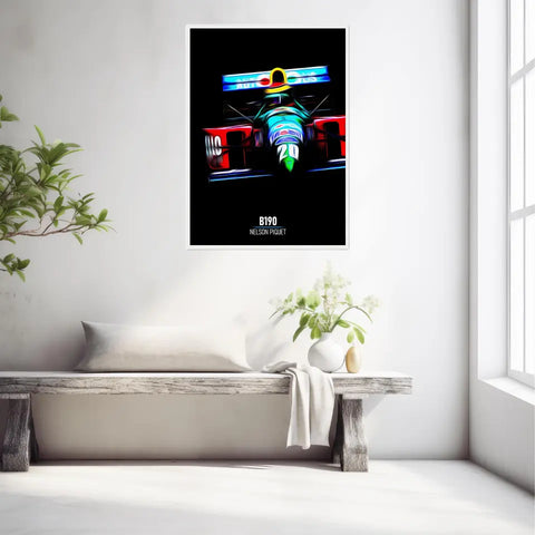 Affiche ou Tableau Benetton B190 Nelson Piquet Formule 1