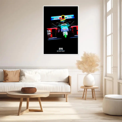Affiche ou Tableau Benetton B190 Nelson Piquet Formule 1