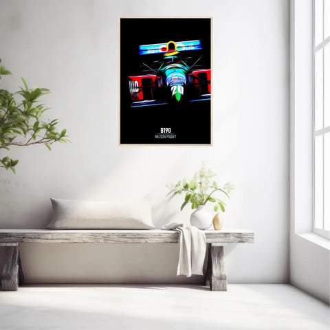 Affiche ou Tableau Benetton B190 Nelson Piquet Formule 1