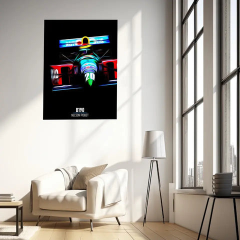 Affiche ou Tableau Benetton B190 Nelson Piquet Formule 1