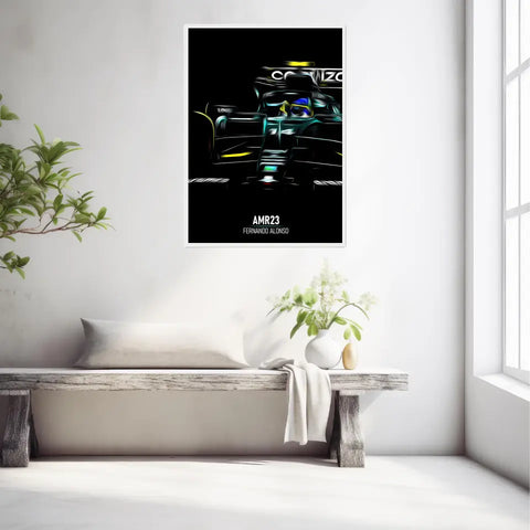 Affiche ou Tableau Aston Martin AMR23 Fernando Alonso Formule 1