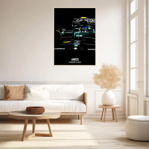 Affiche ou Tableau Aston Martin AMR23 Fernando Alonso Formule 1