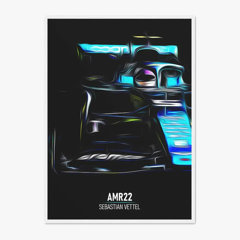 Affiche ou Tableau Aston Martin AMR22 Sebastian Vettel Formule 1