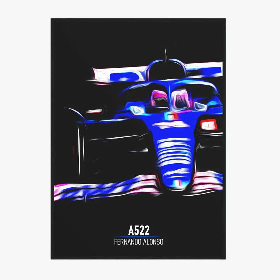 Affiche ou Tableau Alpine A522 Fernando Alonso Formule 1