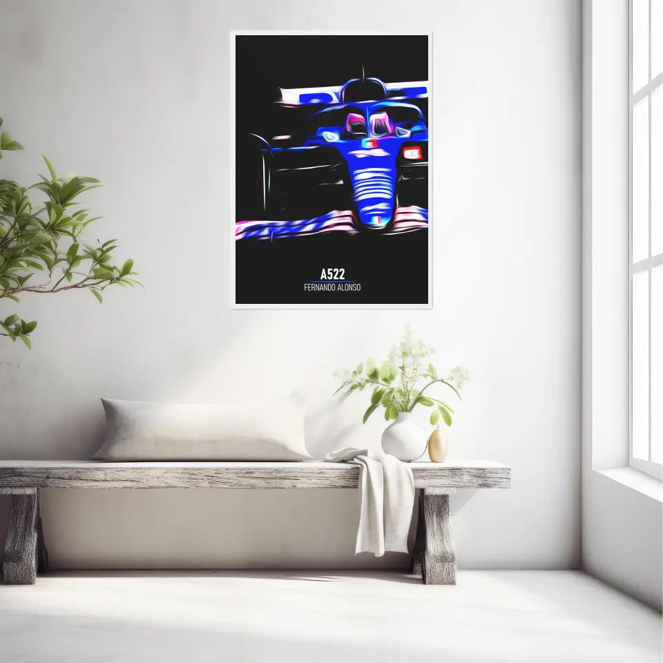 Affiche ou Tableau Alpine A522 Fernando Alonso Formule 1