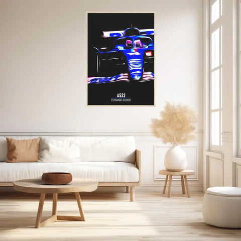 Affiche ou Tableau Alpine A522 Fernando Alonso Formule 1