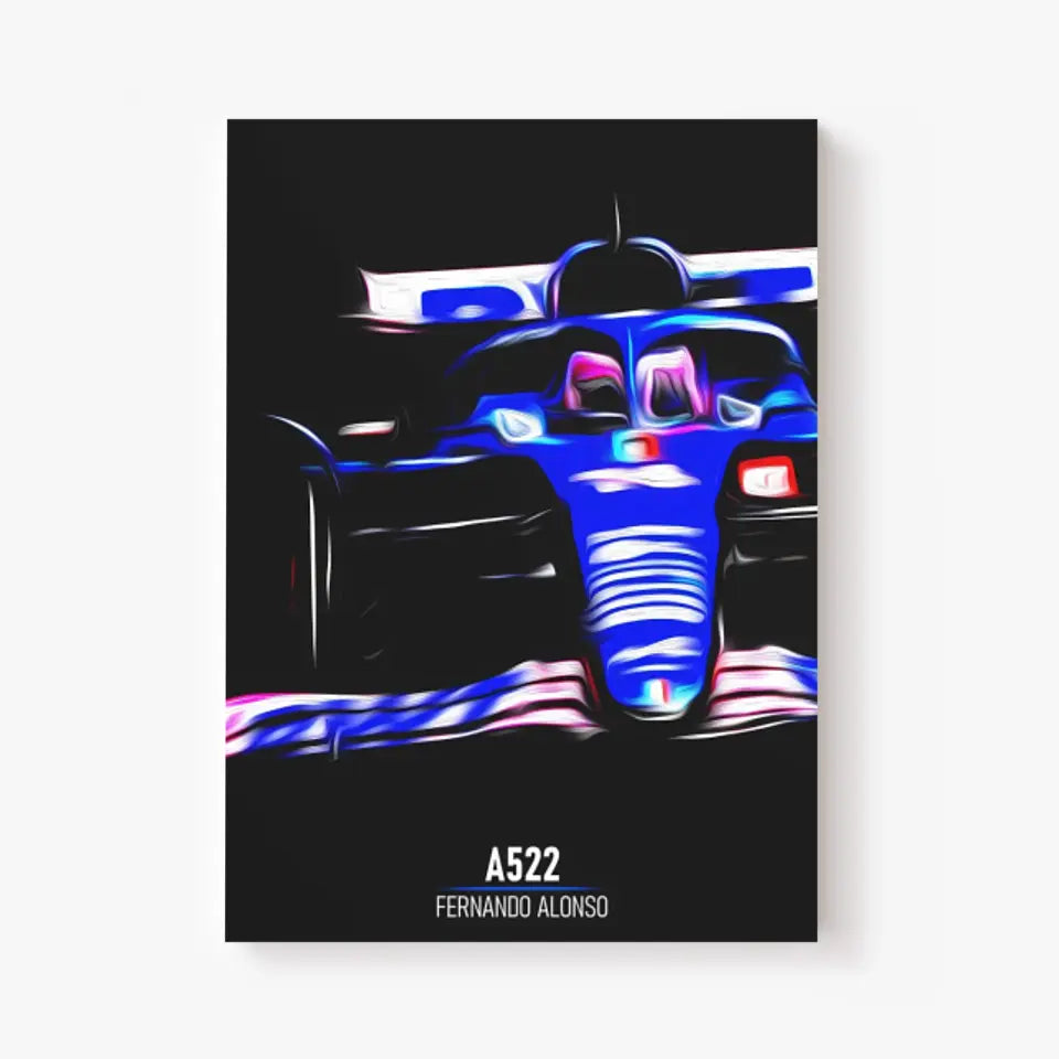 Affiche ou Tableau Alpine A522 Fernando Alonso Formule 1