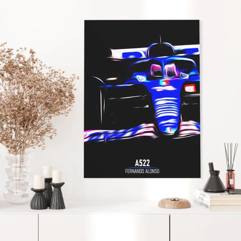 Affiche ou Tableau Alpine A522 Fernando Alonso Formule 1
