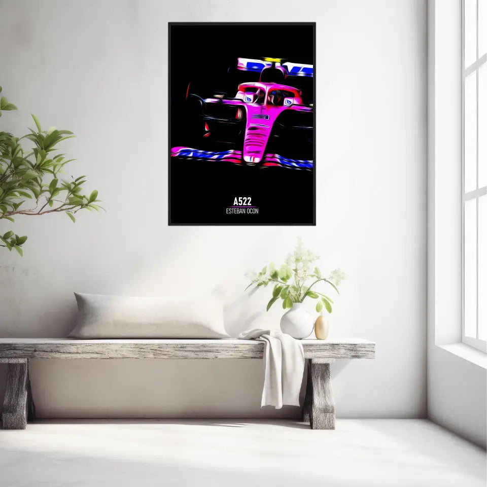 Affiche ou Tableau Alpine A522 Esteban Ocon Formule 1