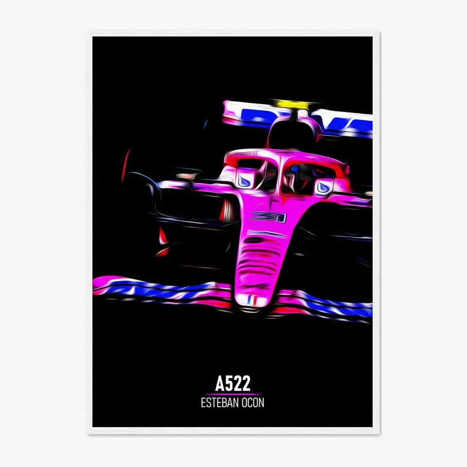 Affiche ou Tableau Alpine A522 Esteban Ocon Formule 1