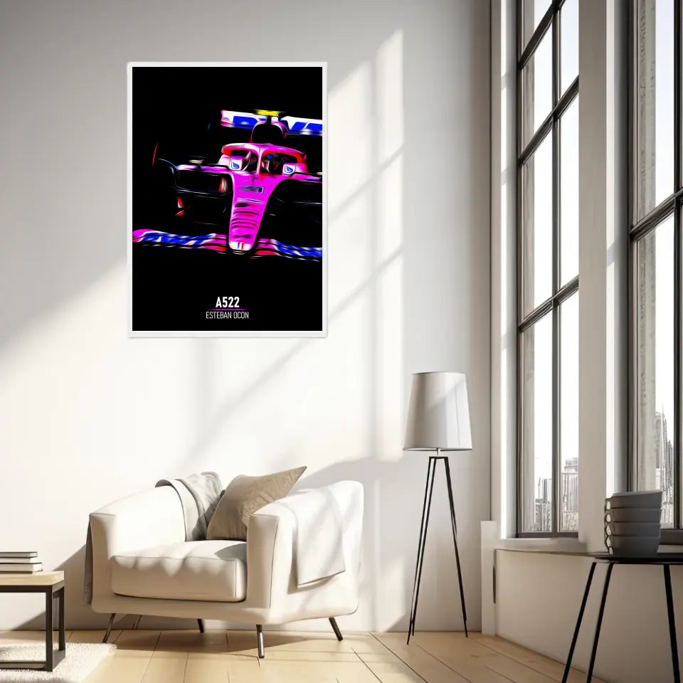 Affiche ou Tableau Alpine A522 Esteban Ocon Formule 1