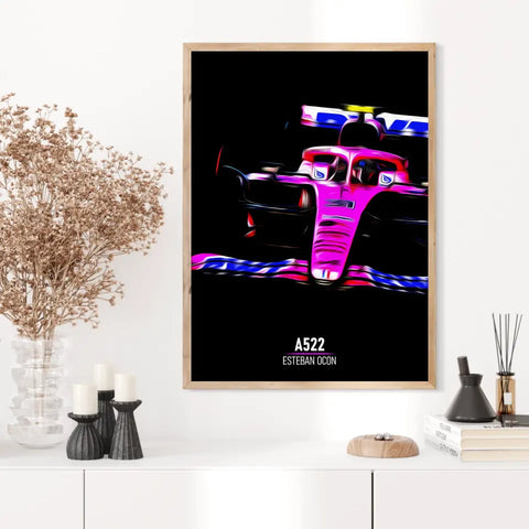 Affiche ou Tableau Alpine A522 Esteban Ocon Formule 1