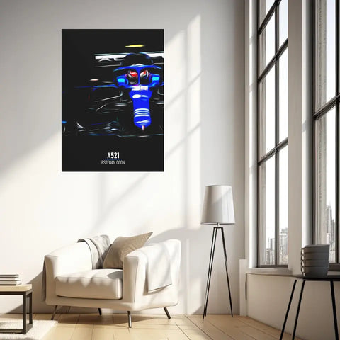 Affiche ou Tableau Alpine A521 Esteban Ocon Formule 1