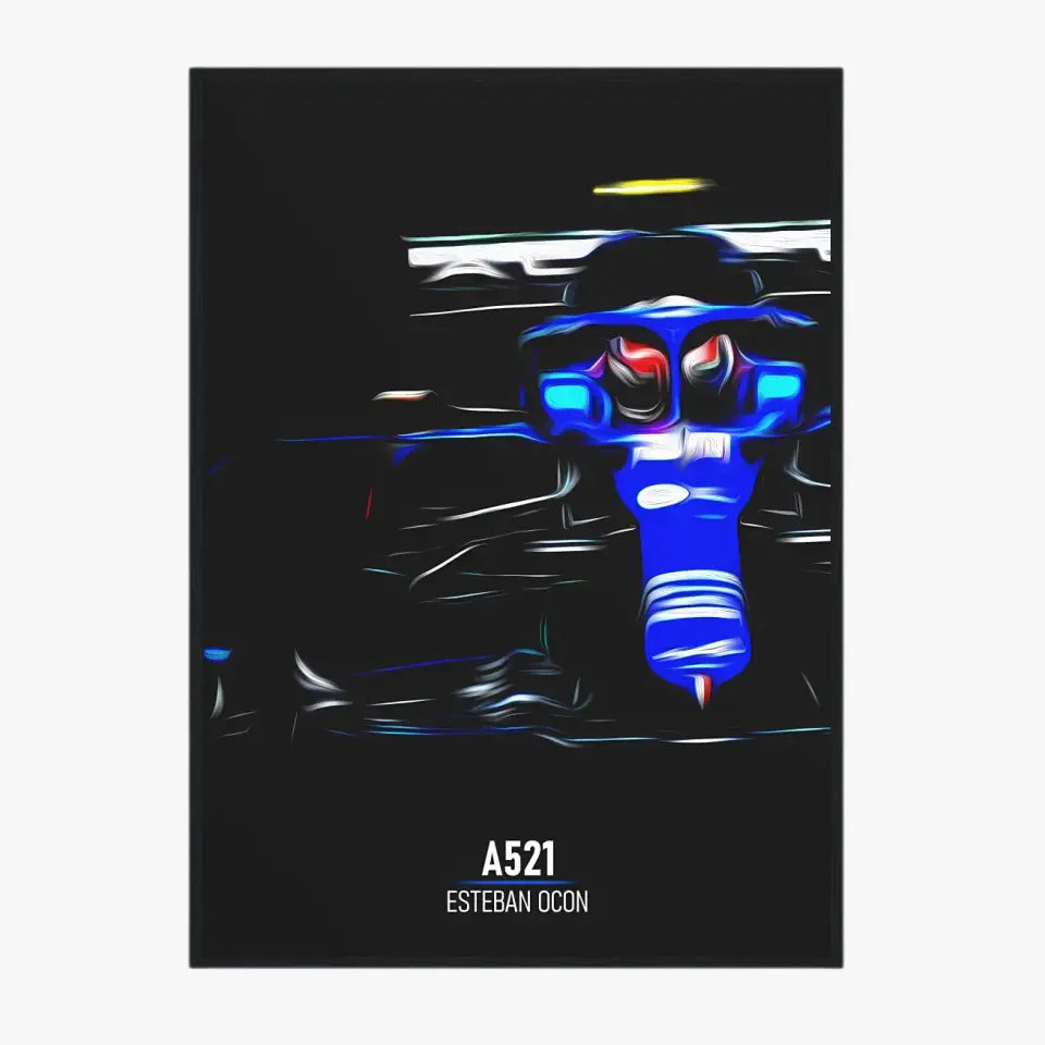 Affiche ou Tableau Alpine A521 Esteban Ocon Formule 1