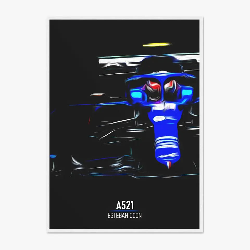 Affiche ou Tableau Alpine A521 Esteban Ocon Formule 1