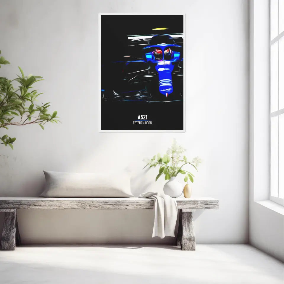Affiche ou Tableau Alpine A521 Esteban Ocon Formule 1