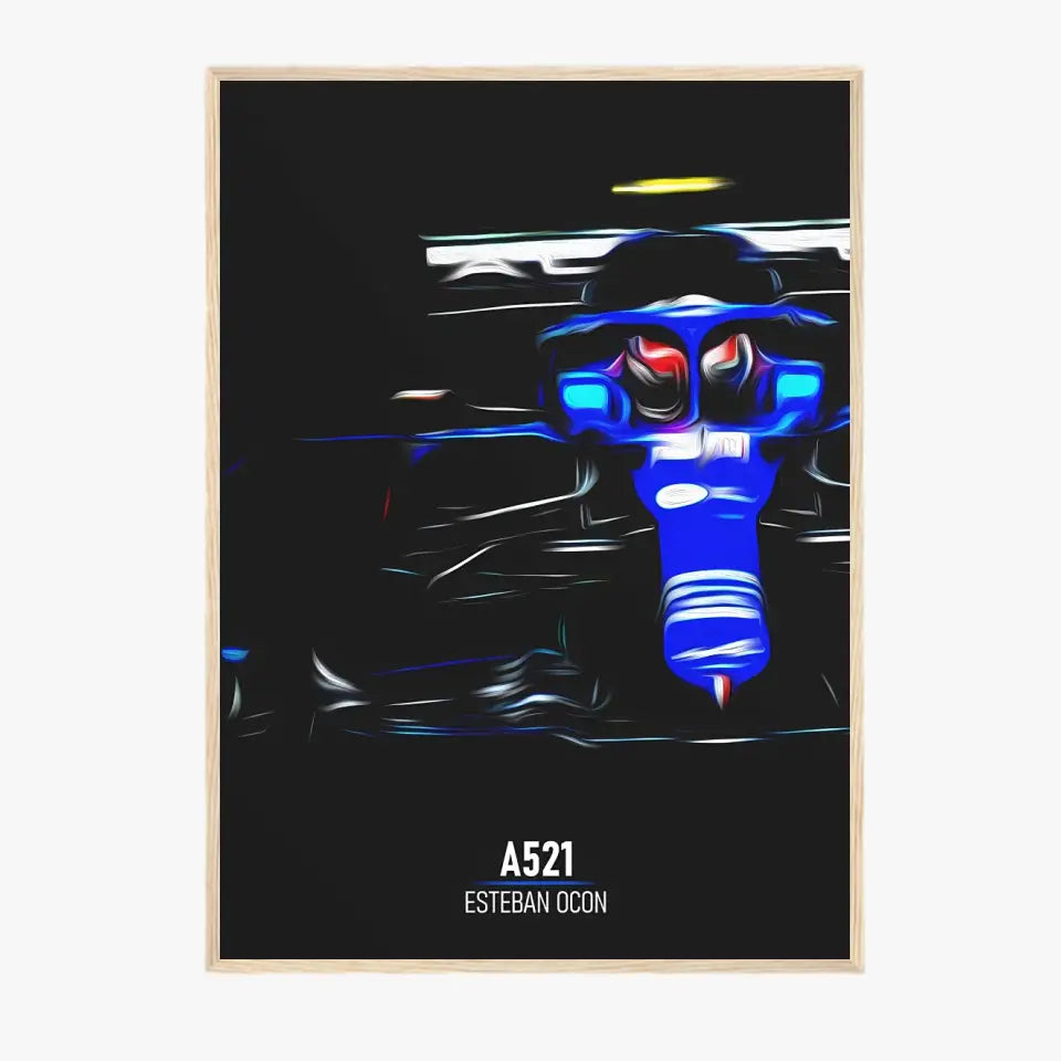 Affiche ou Tableau Alpine A521 Esteban Ocon Formule 1