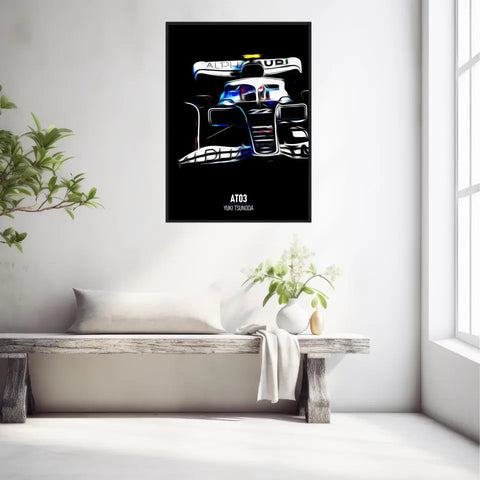 Affiche ou Tableau Alpha Tauri AT03 Yuki Tsunoda Formule 1