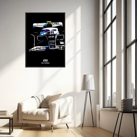 Affiche ou Tableau Alpha Tauri AT03 Yuki Tsunoda Formule 1