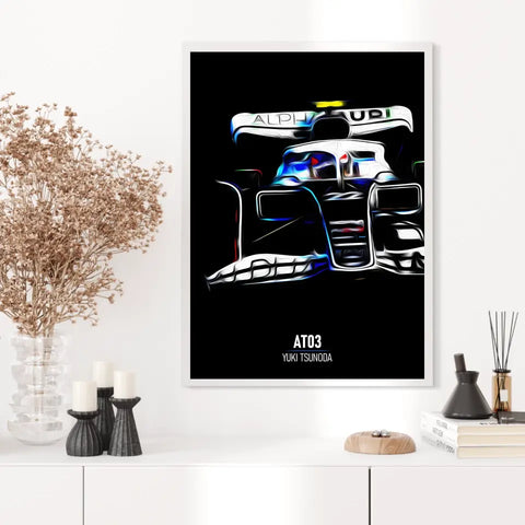 Affiche ou Tableau Alpha Tauri AT03 Yuki Tsunoda Formule 1