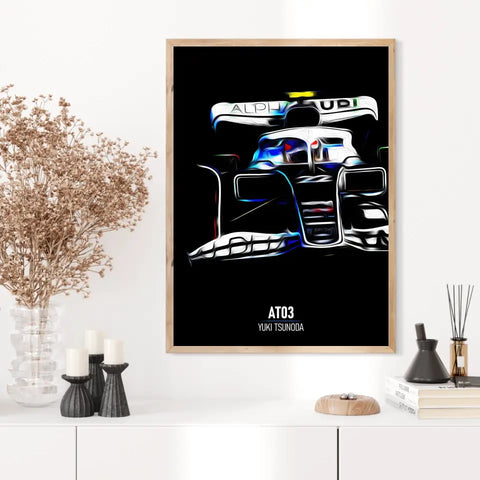 Affiche ou Tableau Alpha Tauri AT03 Yuki Tsunoda Formule 1
