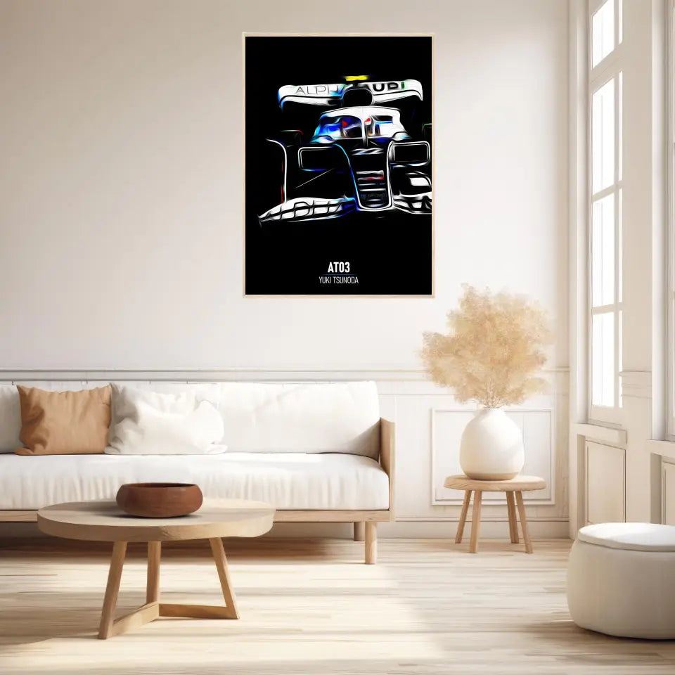 Affiche ou Tableau Alpha Tauri AT03 Yuki Tsunoda Formule 1