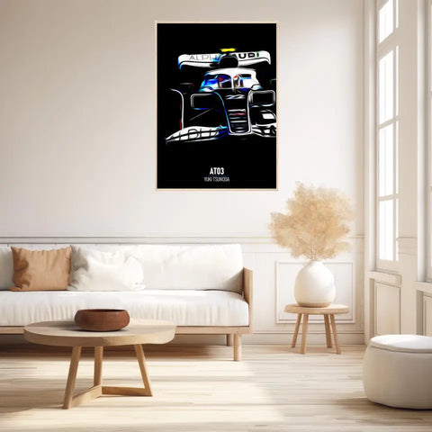 Affiche ou Tableau Alpha Tauri AT03 Yuki Tsunoda Formule 1