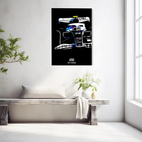 Affiche ou Tableau Alpha Tauri AT03 Yuki Tsunoda Formule 1