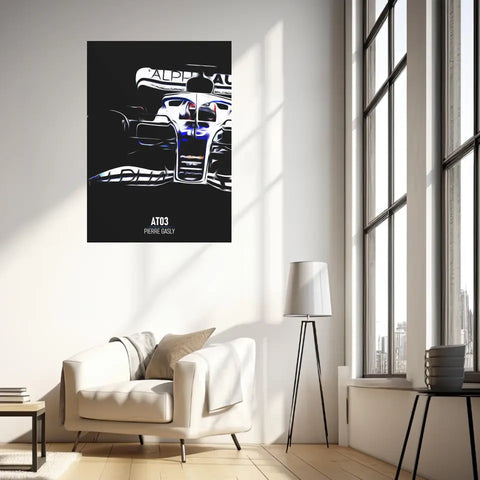Affiche ou Tableau Alpha Tauri AT03 Pierre Gasly Formule 1