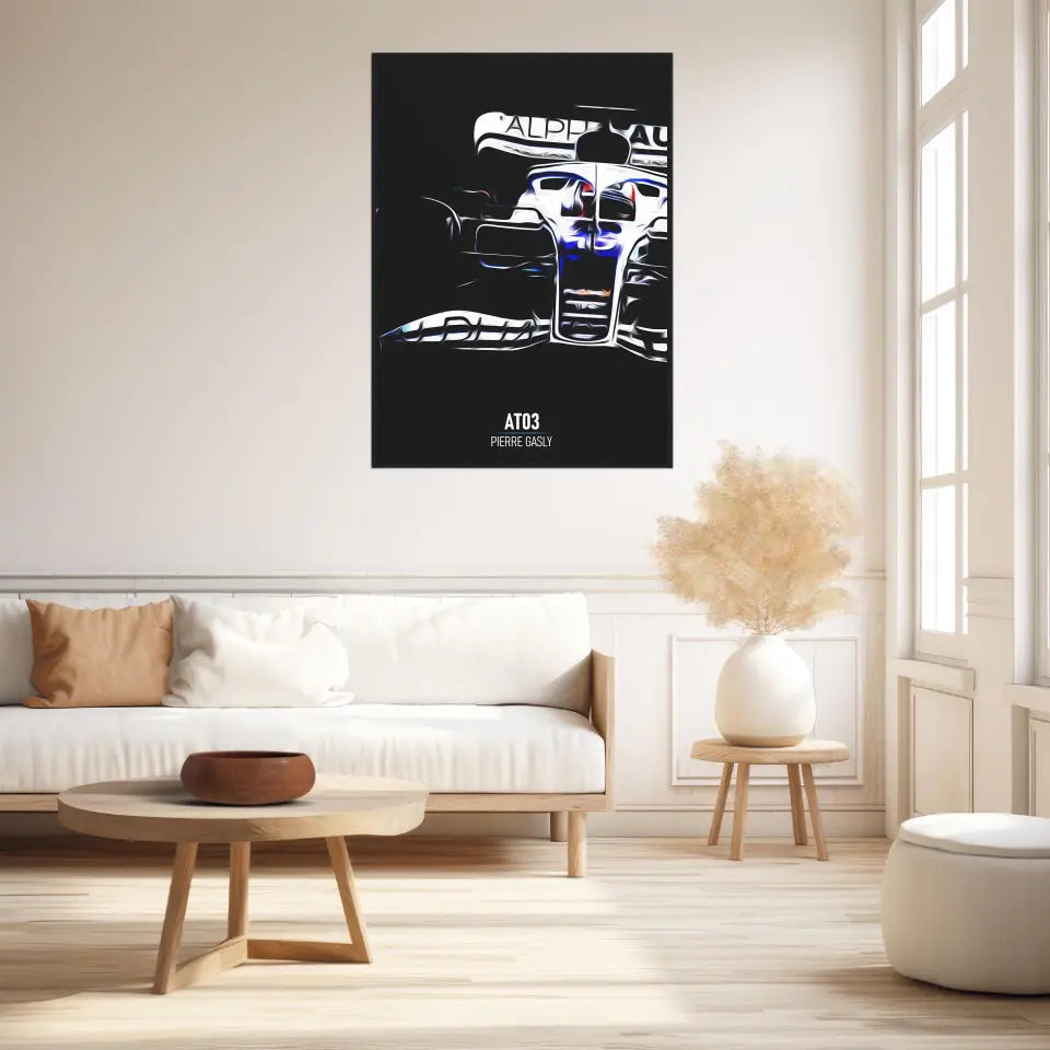 Affiche ou Tableau Alpha Tauri AT03 Pierre Gasly Formule 1