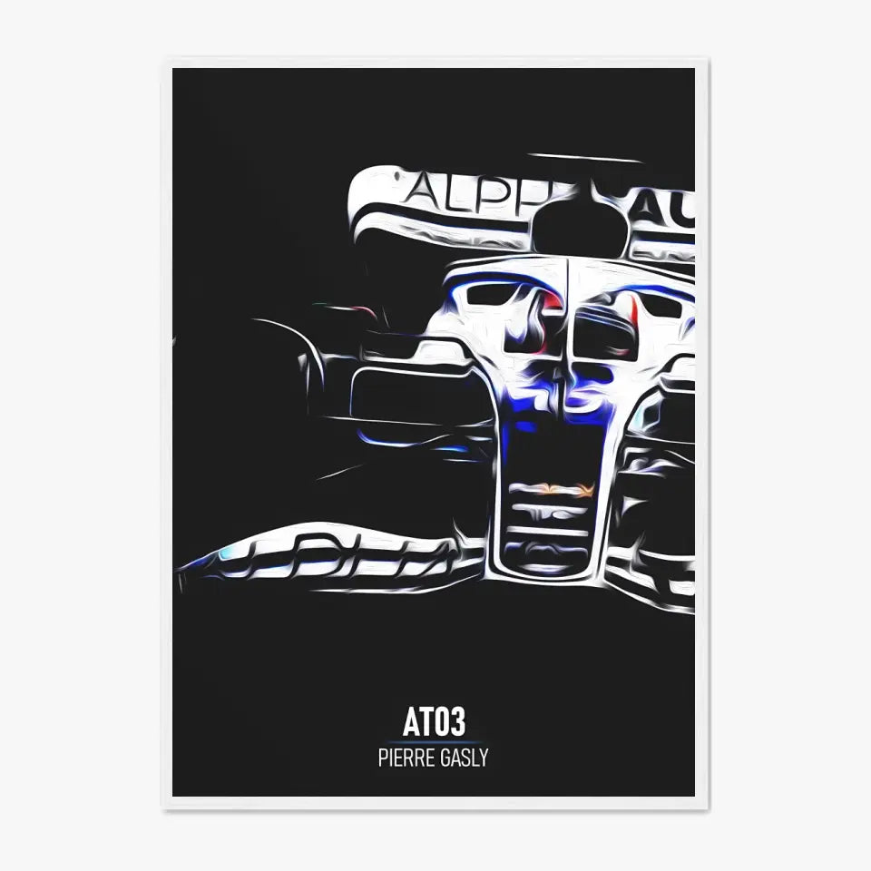 Affiche ou Tableau Alpha Tauri AT03 Pierre Gasly Formule 1
