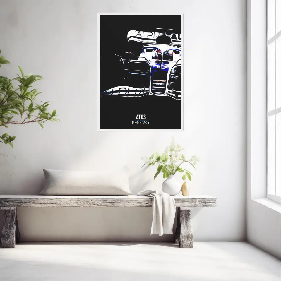 Affiche ou Tableau Alpha Tauri AT03 Pierre Gasly Formule 1