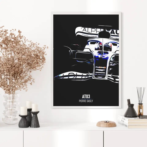 Affiche ou Tableau Alpha Tauri AT03 Pierre Gasly Formule 1