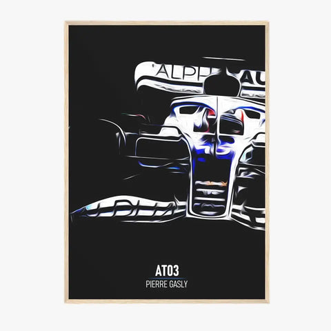 Affiche ou Tableau Alpha Tauri AT03 Pierre Gasly Formule 1