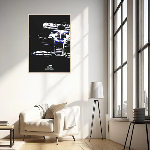 Affiche ou Tableau Alpha Tauri AT03 Pierre Gasly Formule 1