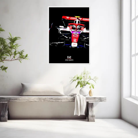 Affiche ou Tableau Alfa Romeo C42 Zhou Guanyu Formule 1
