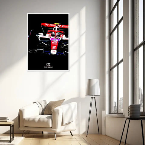 Affiche ou Tableau Alfa Romeo C42 Zhou Guanyu Formule 1